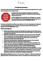 SDD gebruikstips